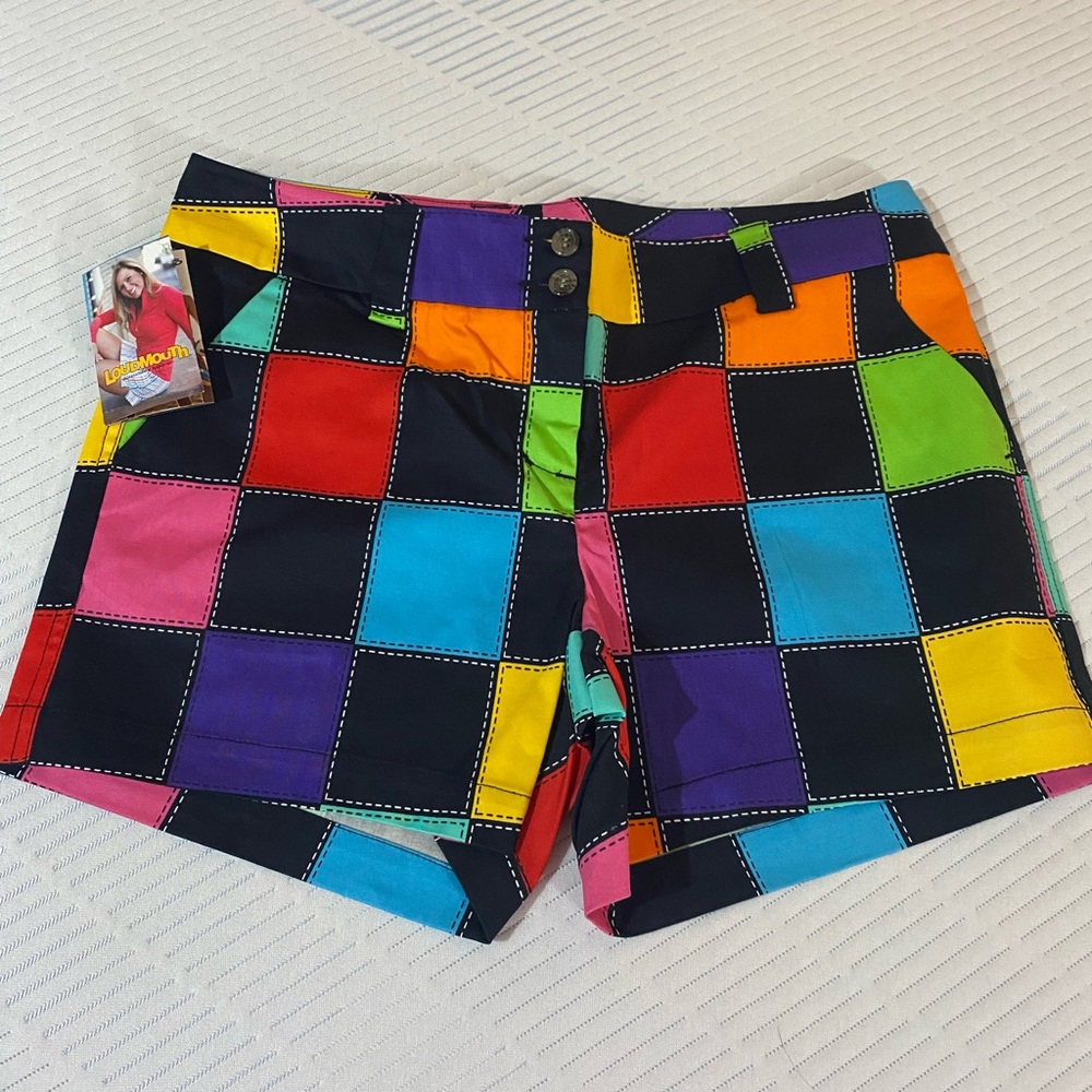 Cute Colorful Loudmouth Golf Women’s Checkered Shorts